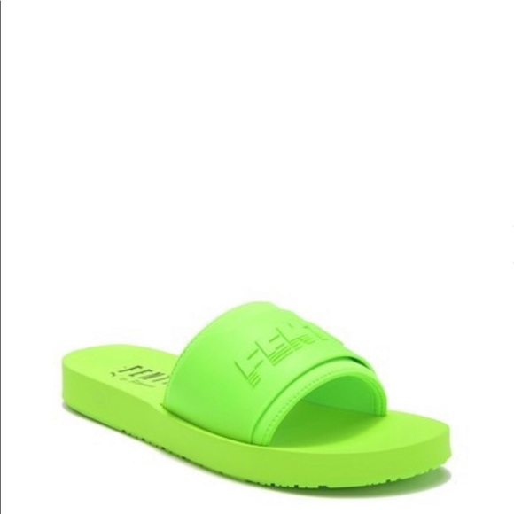 fenty puma neon slides